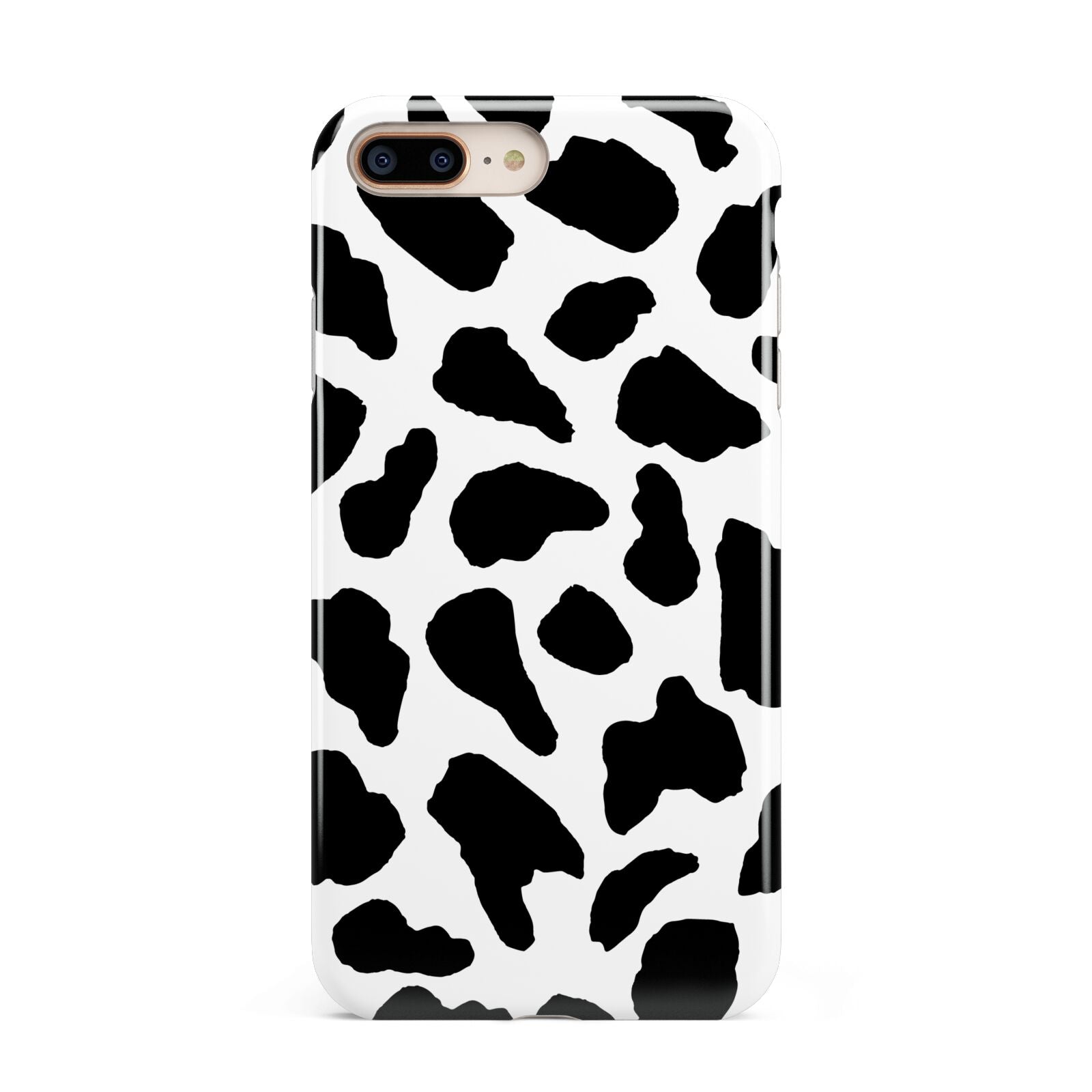 Black and White Cow Print Apple iPhone 7 8 Plus 3D Tough Case