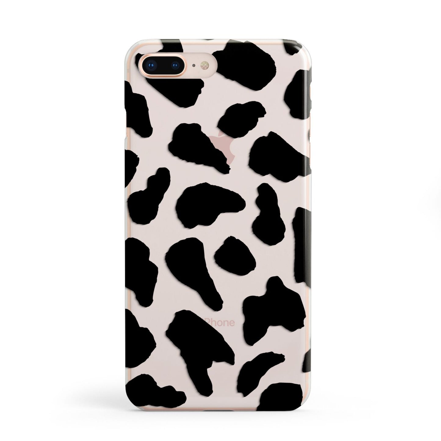 Black and White Cow Print Apple iPhone 8 Plus Case