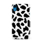 Black and White Cow Print Apple iPhone XR Blue 3D Snap Case