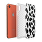 Black and White Cow Print Apple iPhone XR Coral 3D Tough Case Expanded view