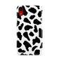 Black and White Cow Print Apple iPhone XR Red 3D Snap Case