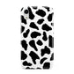 Black and White Cow Print Apple iPhone XR White 3D Tough Case