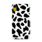 Black and White Cow Print Apple iPhone XR Yellow 3D Snap Case
