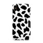Black and White Cow Print Apple iPhone Xs Max 3D Tough Case