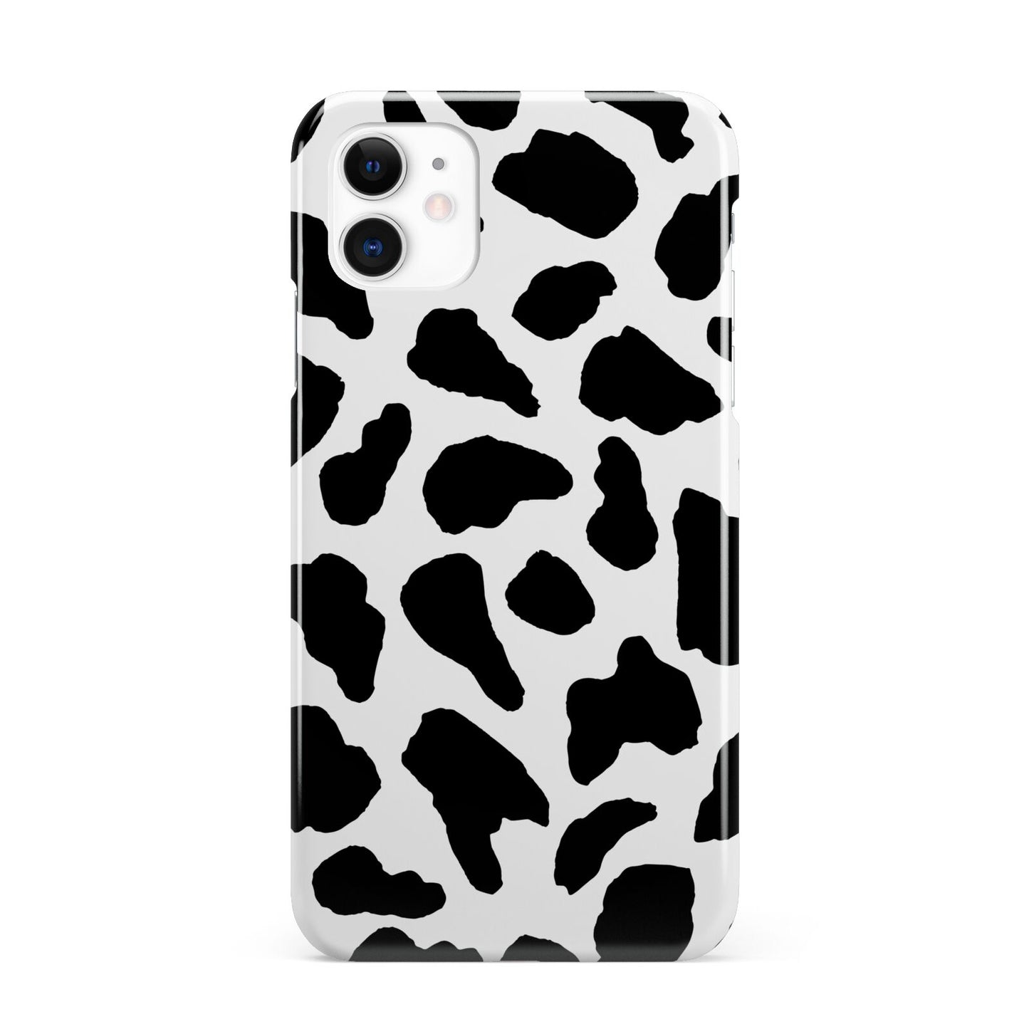 Black and White Cow Print iPhone 11 3D Snap Case