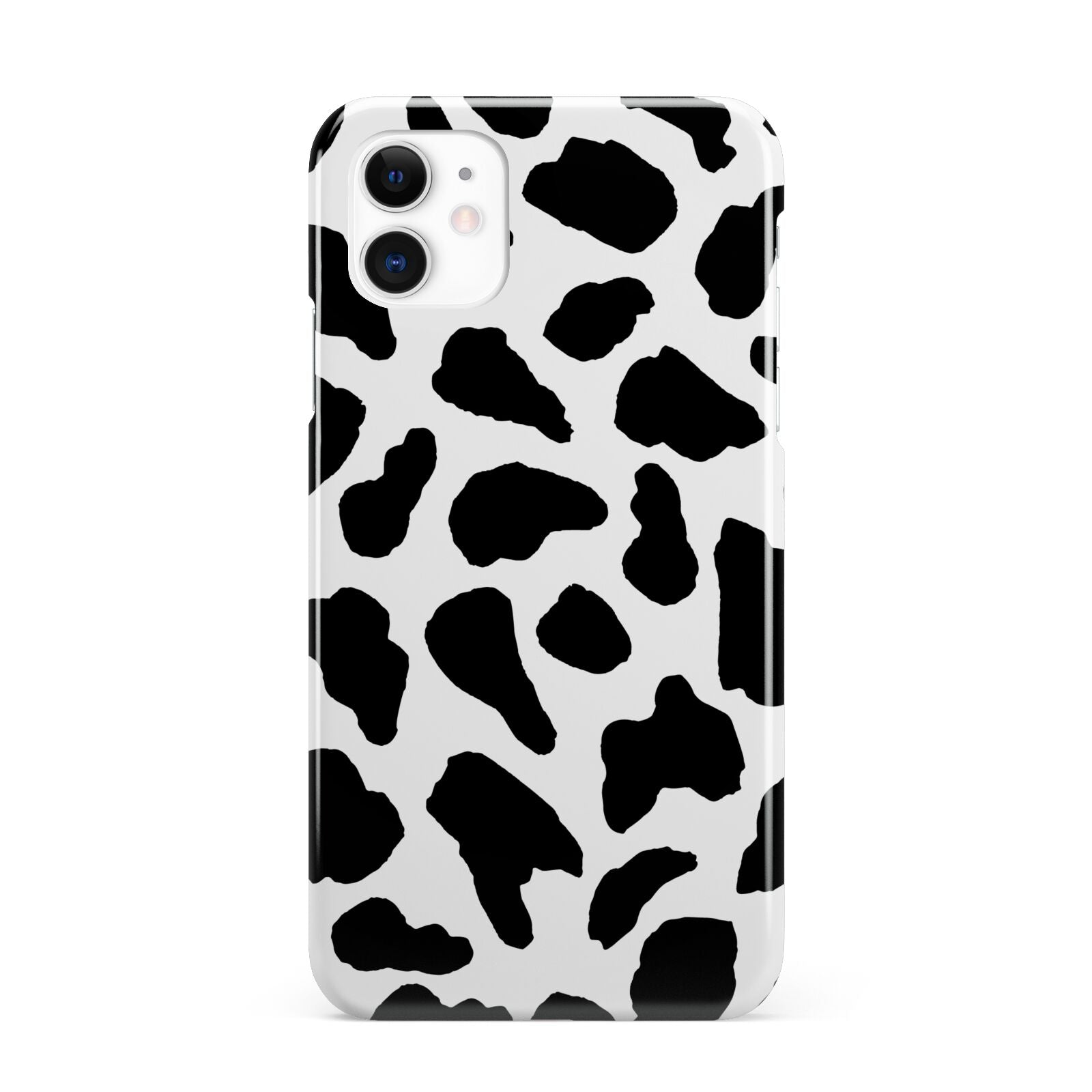 Black and White Cow Print iPhone 11 3D Snap Case