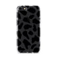 Black and White Cow Print iPhone 7 Bumper Case on Black iPhone