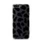 Black and White Cow Print iPhone 7 Plus Bumper Case on Black iPhone