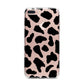 Black and White Cow Print iPhone 7 Plus Bumper Case on Rose Gold iPhone