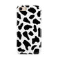 Black and White Cow Print iPhone 8 3D Tough Case on Gold Phone
