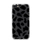 Black and White Cow Print iPhone 8 Bumper Case on Black iPhone