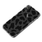 Black and White Cow Print iPhone X Bumper Case on Black iPhone