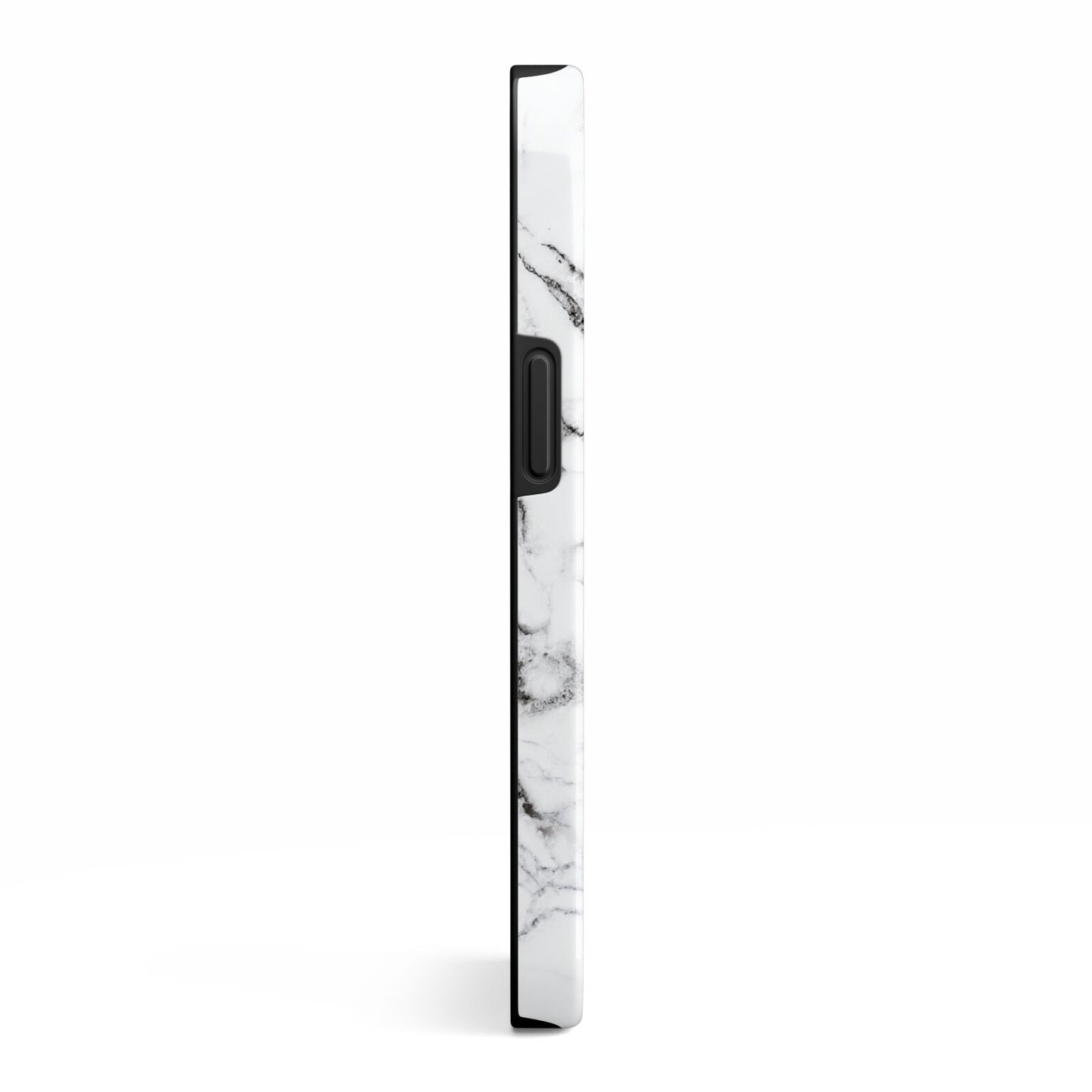 Black and White Personalised Marble Block Text iPhone 13 Side Image 3D Tough Case