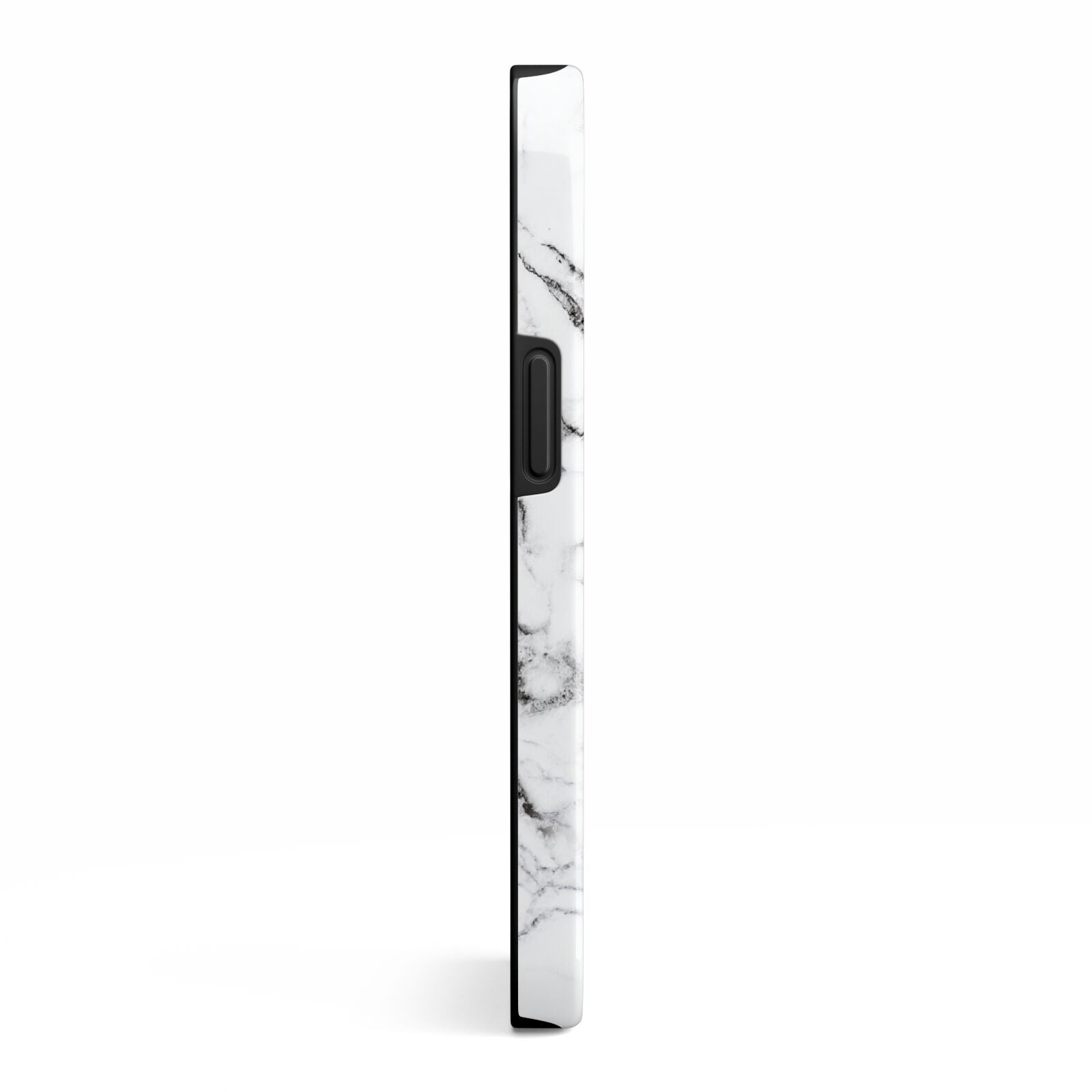 Black and White Personalised Marble Block Text iPhone 13 Side Image 3D Tough Case