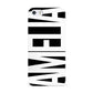 Black with Bold White Name Apple iPhone 5 Case