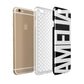 Black with Bold White Name Apple iPhone 6 3D Tough Case Expanded view
