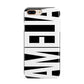 Black with Bold White Name Apple iPhone 7 8 Plus 3D Tough Case