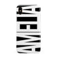 Black with Bold White Name Apple iPhone Xs Max 3D Tough Case