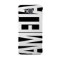 Black with Bold White Name Samsung Galaxy Alpha Case
