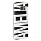 Black with Bold White Name Samsung Galaxy Case Fourty Five Degrees