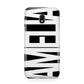 Black with Bold White Name Samsung Galaxy J3 2017 Case