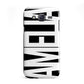 Black with Bold White Name Samsung Galaxy J5 Case