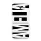 Black with Bold White Name Samsung Galaxy J7 2017 Case