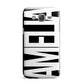 Black with Bold White Name Samsung Galaxy J7 Case