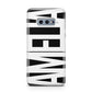 Black with Bold White Name Samsung Galaxy S10E Case