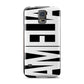 Black with Bold White Name Samsung Galaxy S5 Case