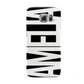 Black with Bold White Name Samsung Galaxy S6 Case