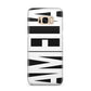Black with Bold White Name Samsung Galaxy S8 Plus Case