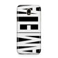 Black with Bold White Name Samsung J5 2017 Case