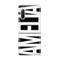 Black with Bold White Name Sony Xperia 10 III Case