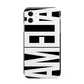 Black with Bold White Name iPhone 11 3D Tough Case