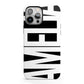 Black with Bold White Name iPhone 13 Pro Max Full Wrap 3D Tough Case