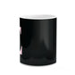 Black with Pink Personalised Monogram 10oz Mug Alternative Image 7