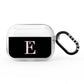 Black with Pink Personalised Monogram AirPods Pro Clear Case