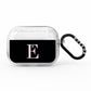 Black with Pink Personalised Monogram AirPods Pro Glitter Case