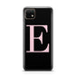 Black with Pink Personalised Monogram Huawei Enjoy 20 Phone Case