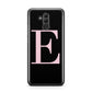 Black with Pink Personalised Monogram Huawei Mate 20 Lite