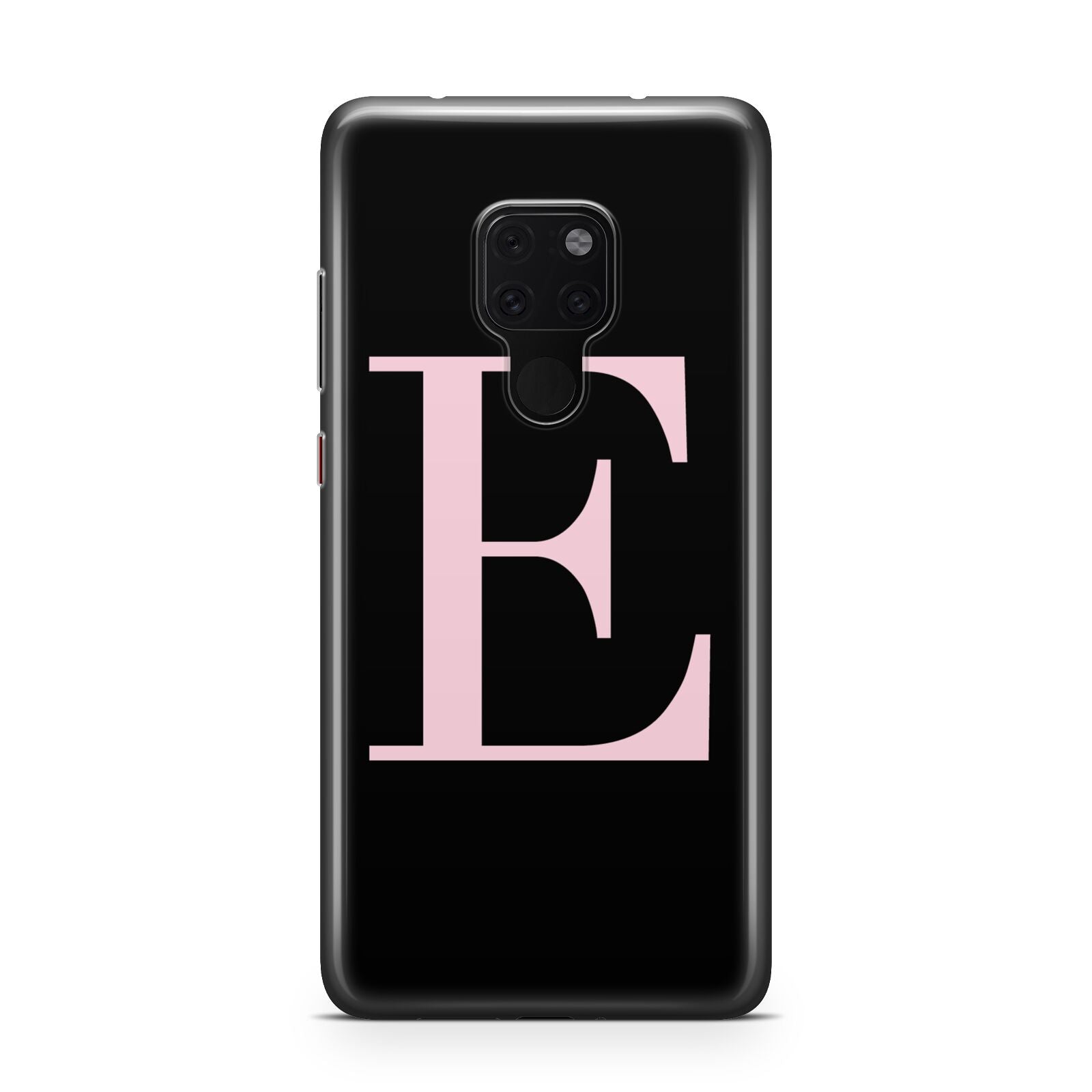 Black with Pink Personalised Monogram Huawei Mate 20 Phone Case