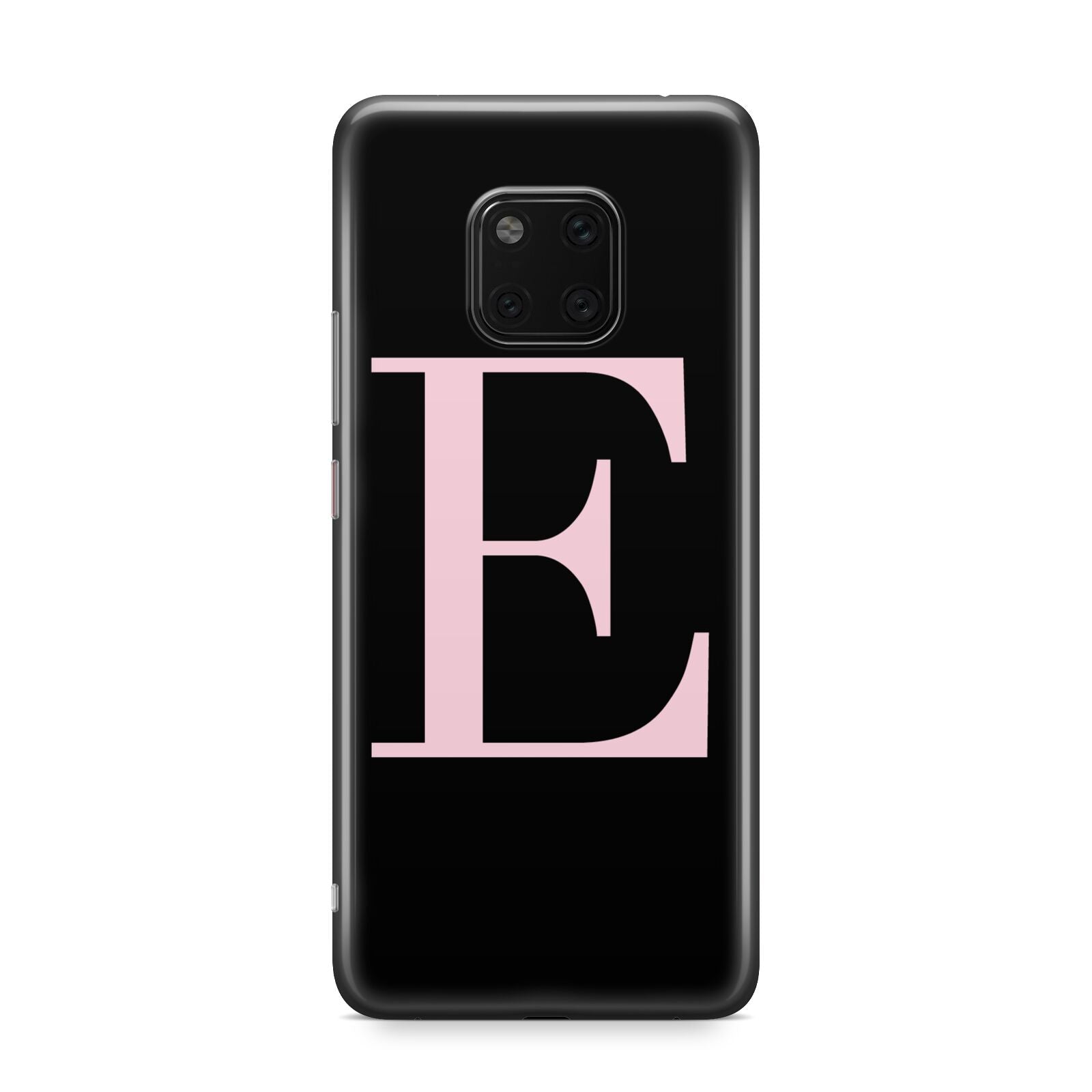 Black with Pink Personalised Monogram Huawei Mate 20 Pro Phone Case
