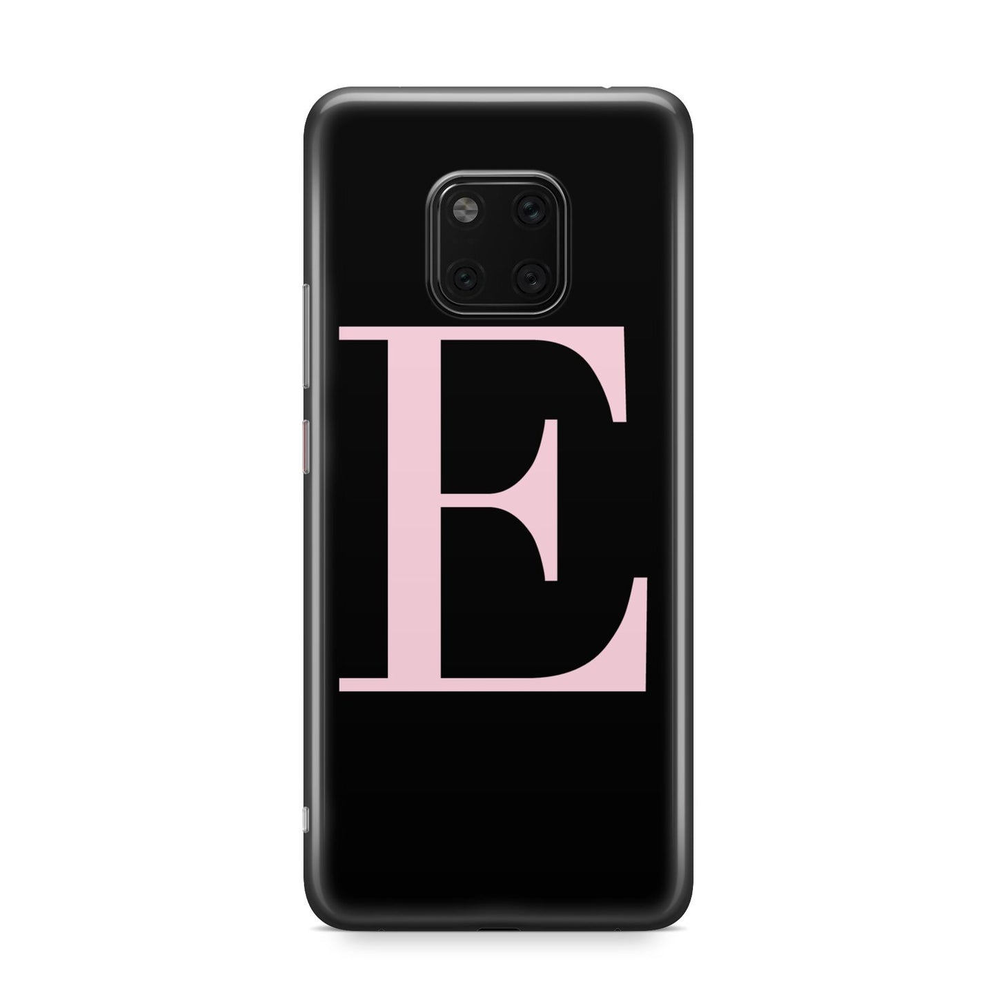 Black with Pink Personalised Monogram Huawei Mate 20 Pro Phone Case
