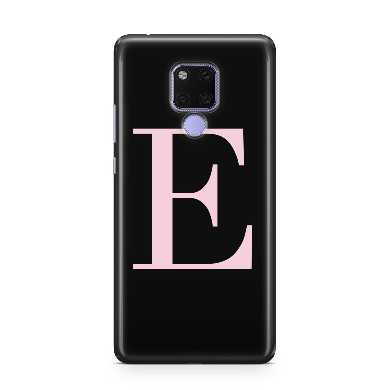 Black with Pink Personalised Monogram Huawei Mate 20X Phone Case