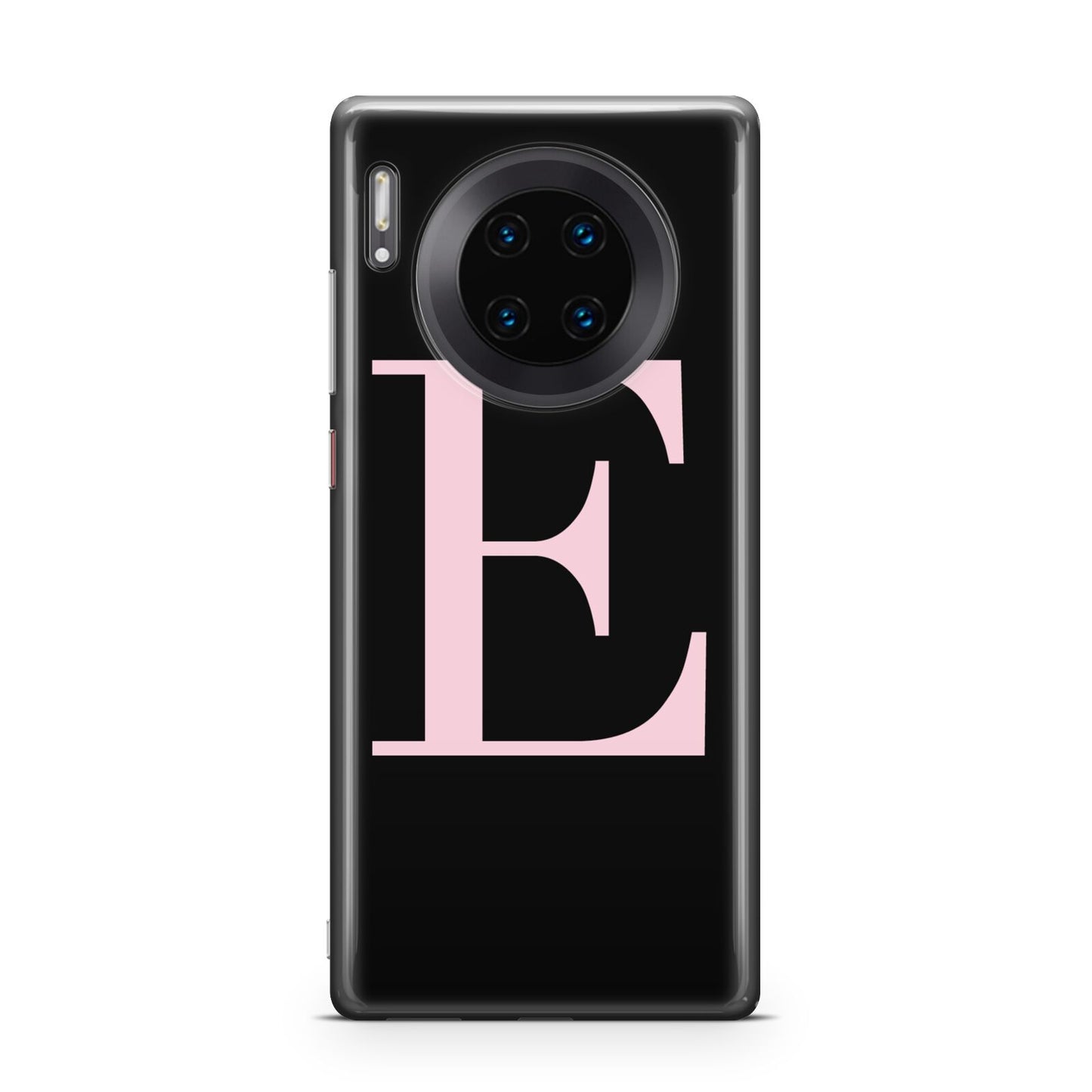 Black with Pink Personalised Monogram Huawei Mate 30 Pro Phone Case