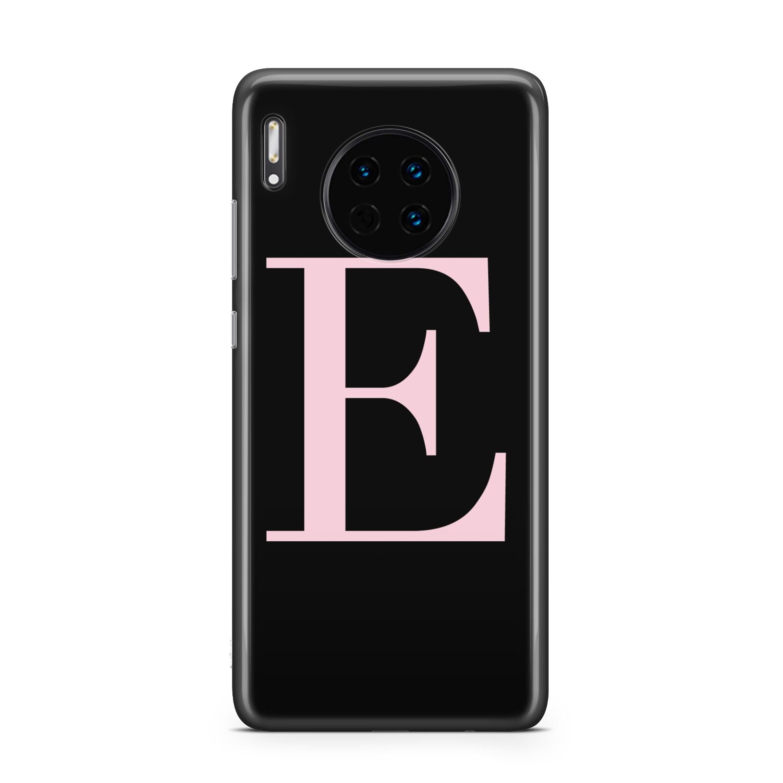 Black with Pink Personalised Monogram Huawei Mate 30