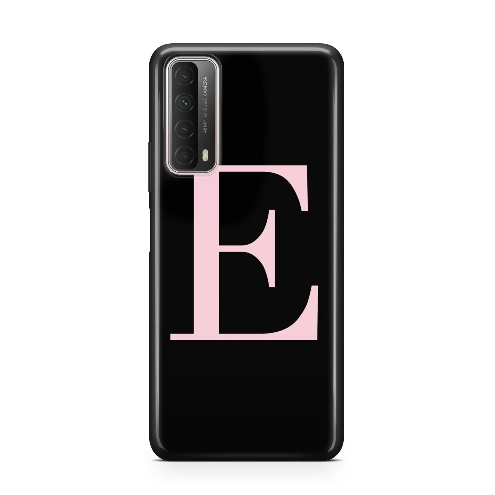 Black with Pink Personalised Monogram Huawei P Smart 2021