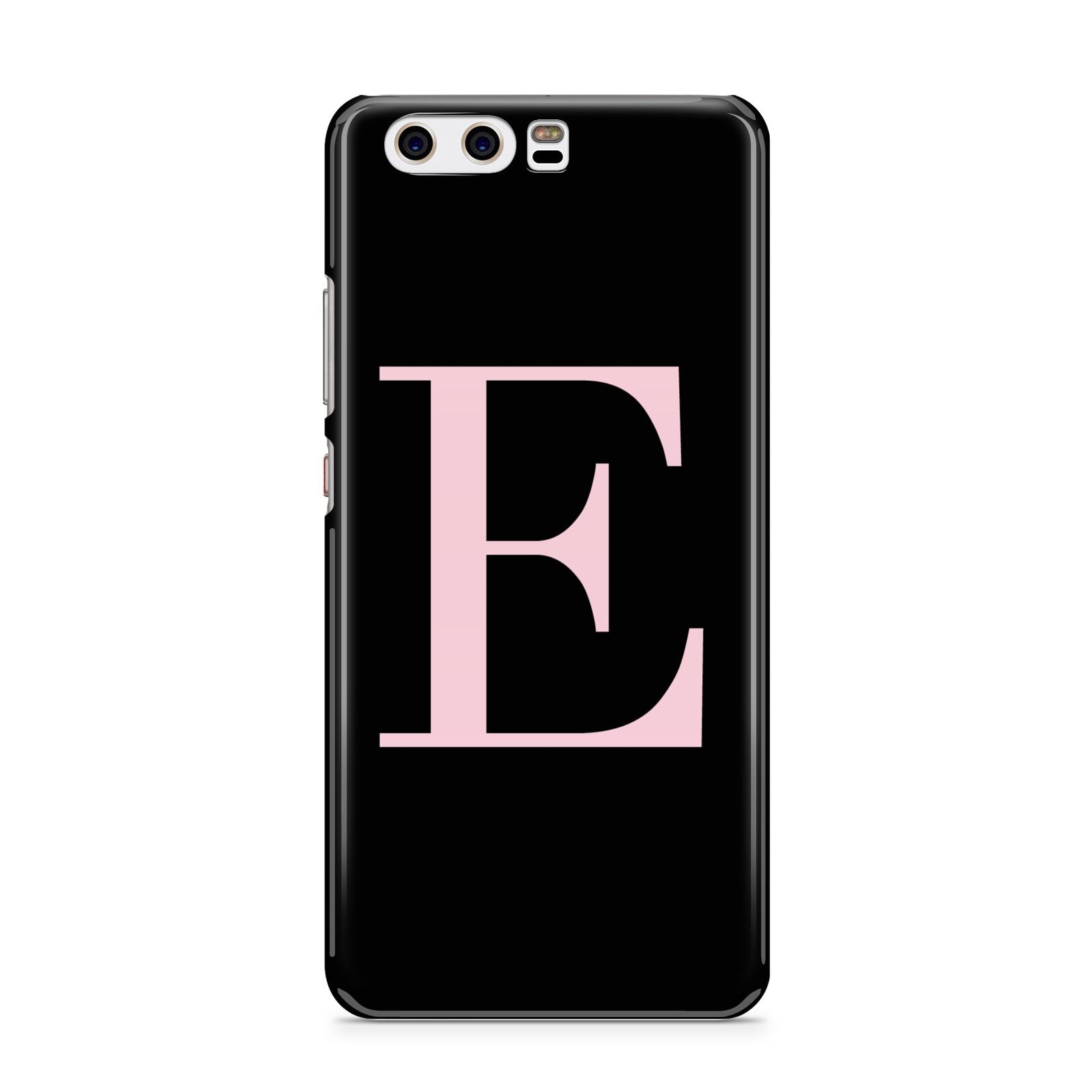 Black with Pink Personalised Monogram Huawei P10 Phone Case