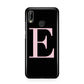 Black with Pink Personalised Monogram Huawei P20 Lite Phone Case